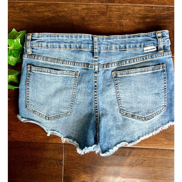 Billabong high rise buttenfly jean shorts size 27 - Picture 3 of 3